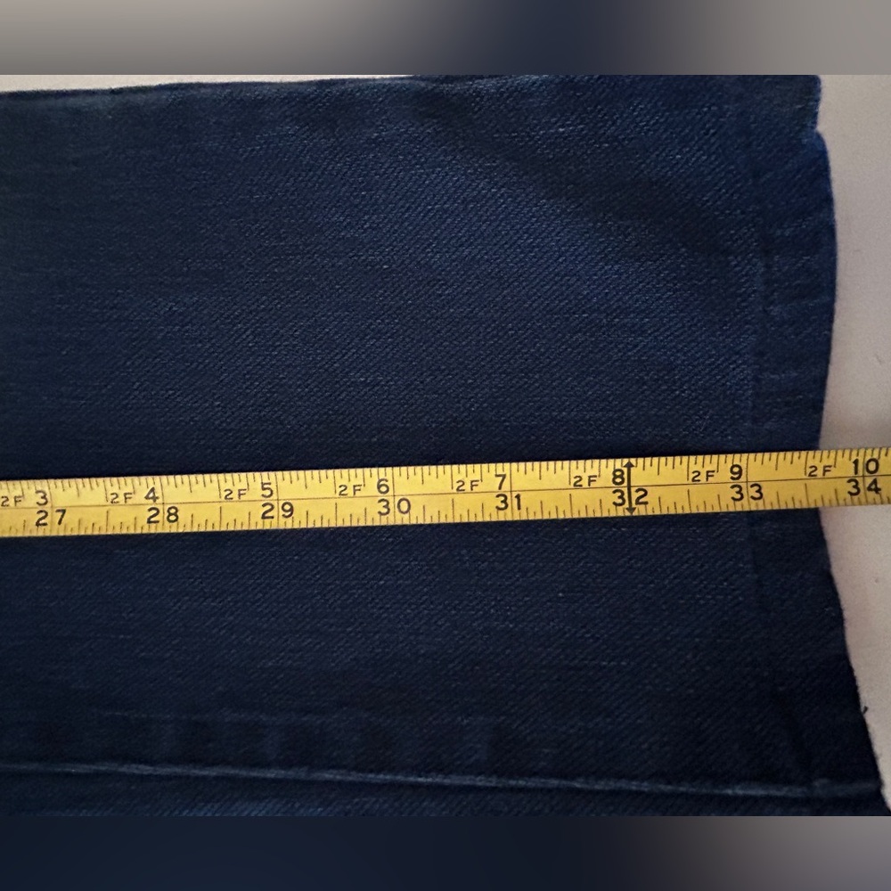 JMcLAUGHLIN Dark Denim Jeans Solid Stretch Comfy Lexi Pocket Button Size 8 - Picture 10 of 10